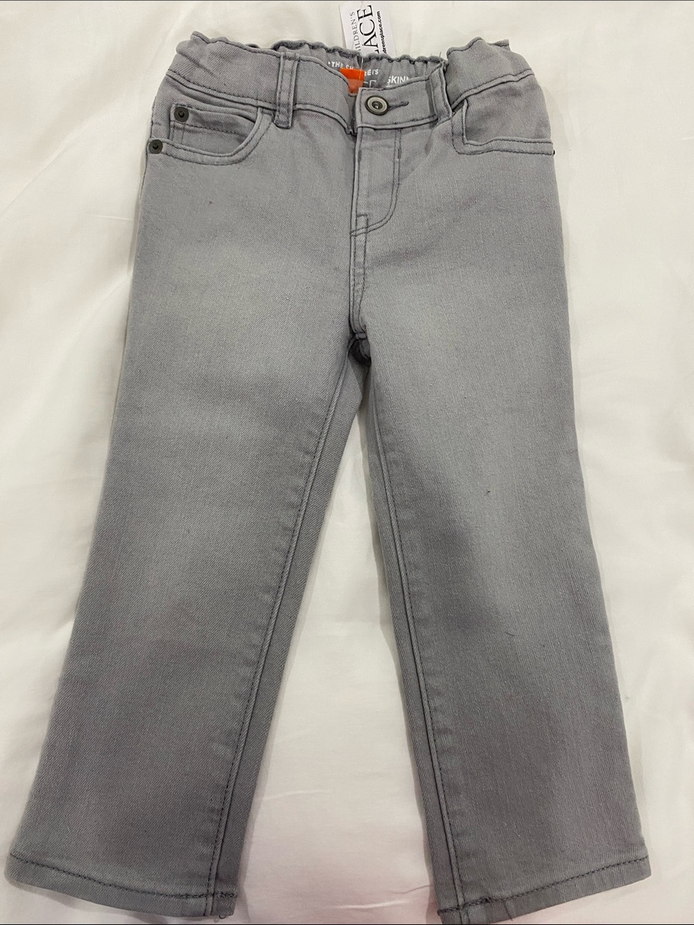 Toddler Boy Grey Stretch Slim Jeans
